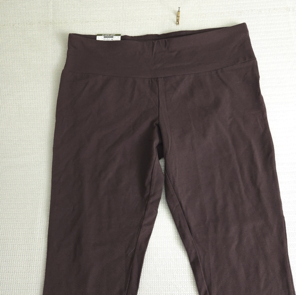 Women's Terra & Sky High Rise Fitted Leggings 16W-18W Brown NWT - Picture 4 of 11
